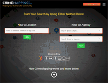 Tablet Screenshot of crimemapping.com